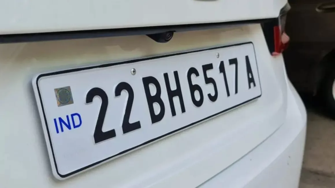 22 BH number plate